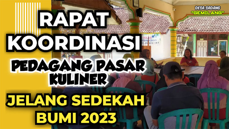 PAGUYUBAN PEDAGANG PASAR KULINER BAHAS PERSIAPAN JELANG SEDEKAH BUMI 2023